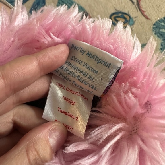 Y2K Vintage Dora fur trim jean vest 2T - Picture 5 of 5